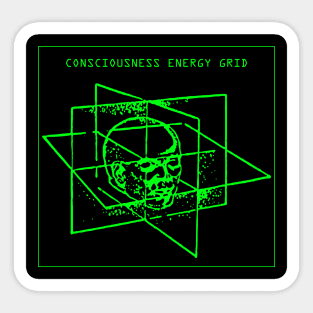 Consciousness Energy Grid Sticker